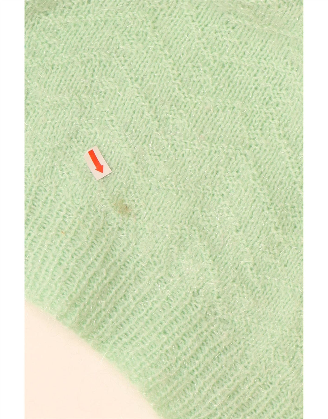 Suéter feminino VINTAGE com gola canoa UK 18 XL verde