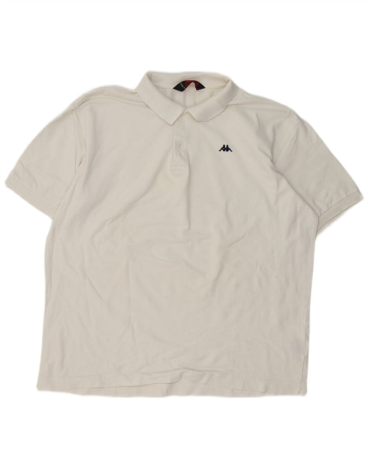 Camisa polo masculina Kappa 2XL algodão branco