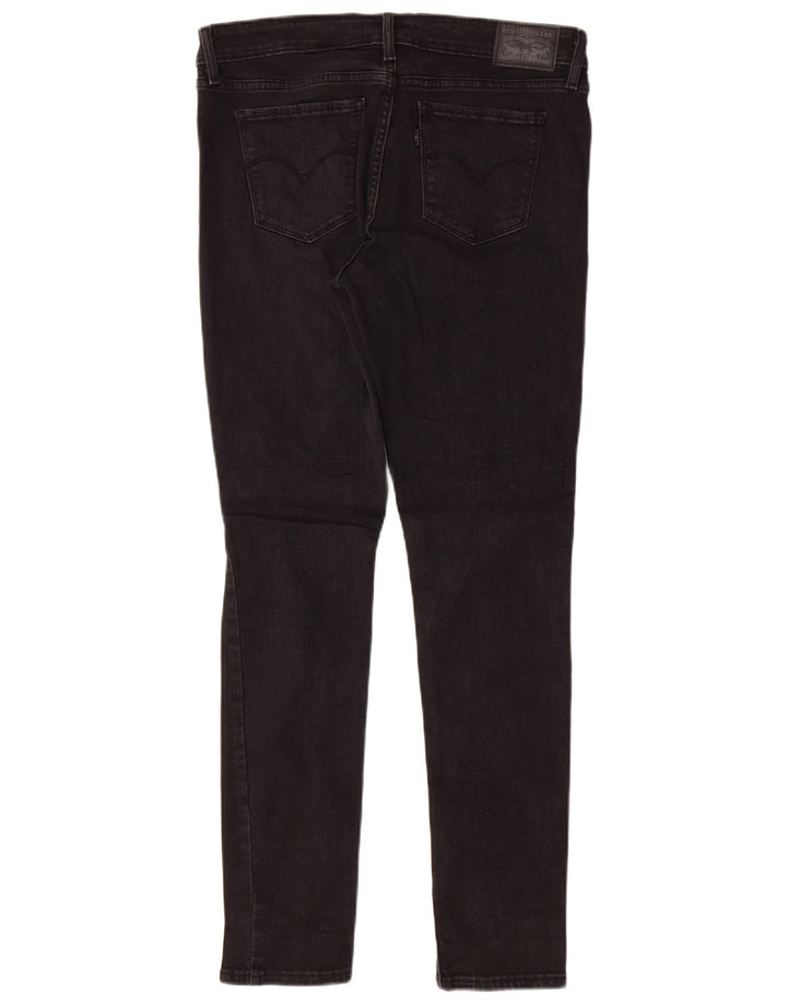 Calça jeans feminina LEVI'S 711 desgastada W30 L29 preta