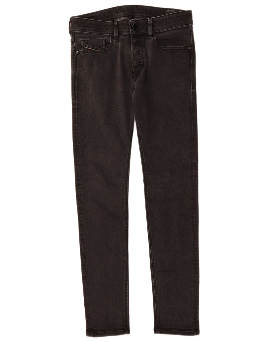 DIESEL Calça jeans feminina Sleenker skinny W31 L32 algodão preto