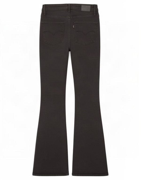 Calça jeans feminina Levi's 725 High Rise Bootcut W26 L32 algodão preto