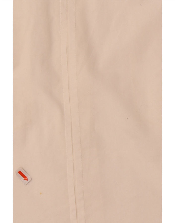 Camisa militar masculina CARRERA slim fit de algodão branco médio