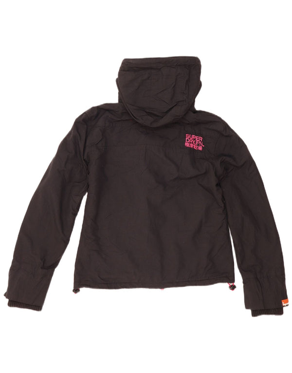 Jaqueta corta-vento feminina Superdry The Windcheater UK 14 médio preto