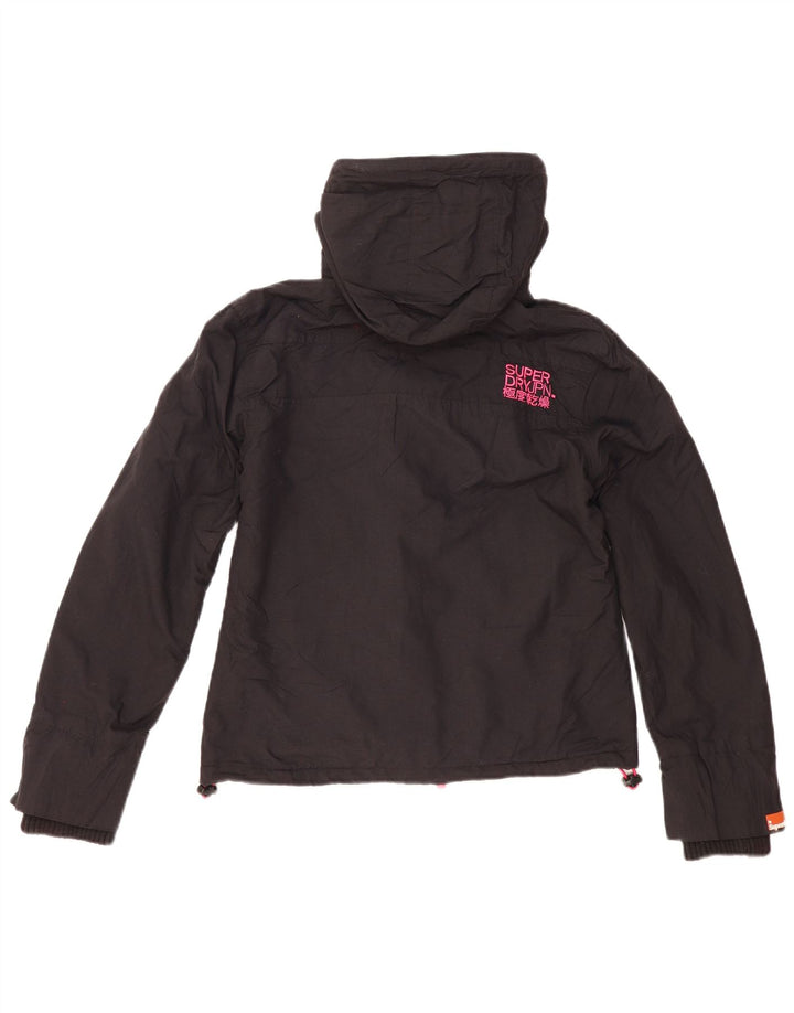 Jaqueta corta-vento feminina Superdry The Windcheater UK 14 médio preto