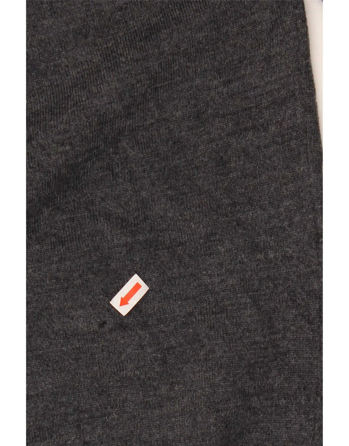 Suéter masculino Zara com decote em V XL cinza