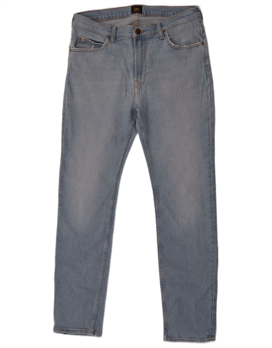 Lee Mens Rider Slim Jeans W34 L32 Azul Algodão