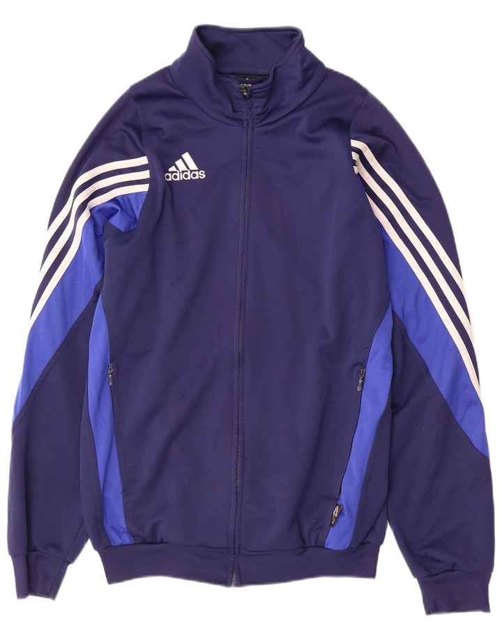 Adidas Mens Tracksuit Top Jacket UK 38/40 Médio Azul Marinho Esportes