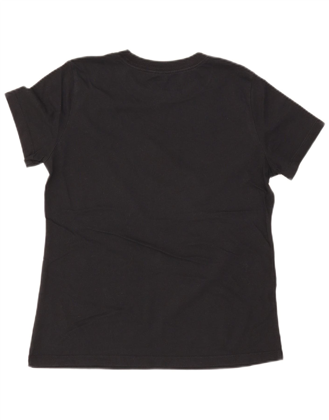 Camiseta feminina NIKE com estampa gráfica UK 14 médio algodão preto