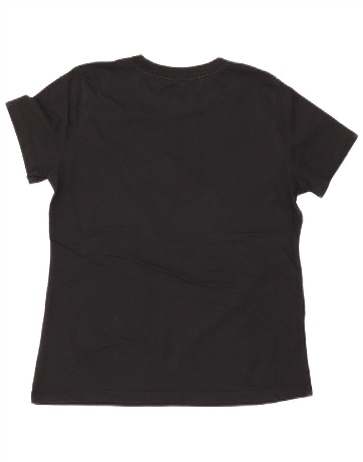 Camiseta feminina NIKE com estampa gráfica UK 14 médio algodão preto