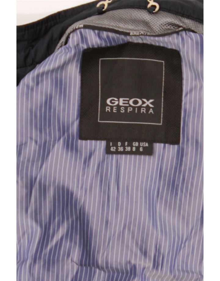 Geox Womens Respira Bomber Jacket UK 8 Pequeno Poliéster Azul Marinho