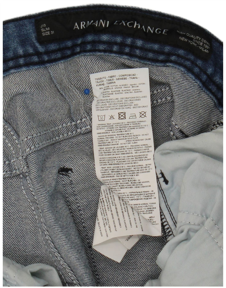 ARMANI EXCHANGE Jeans Slim Masculino W31 L28 Algodão Azul