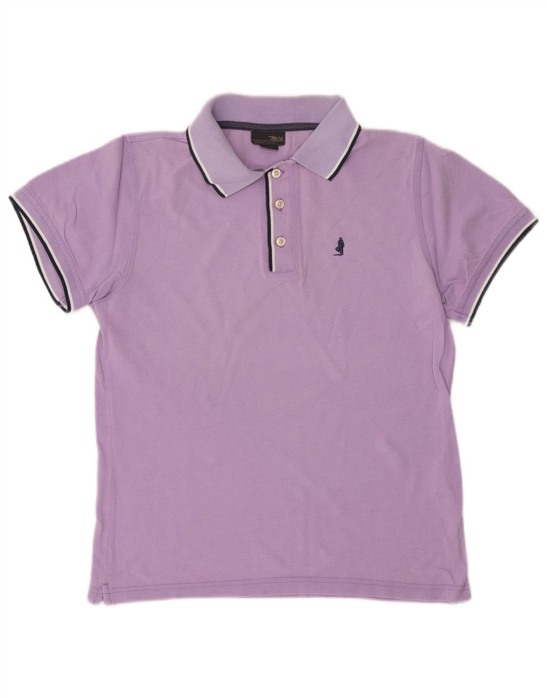 MARLBORO CLASSICS Camisa polo masculina pequena de algodão roxo