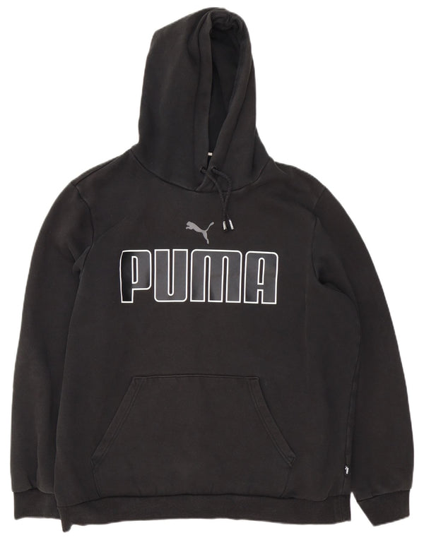 Puma masculino gráfico moletom com capuz XL preto algodão