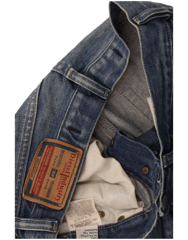 Jeans retos femininos Diesel W28 L28 algodão azul