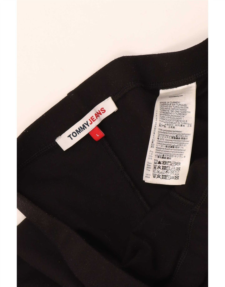 Leggings Tommy Hilfiger Mulher UK 16 Grande Poliéster Preto