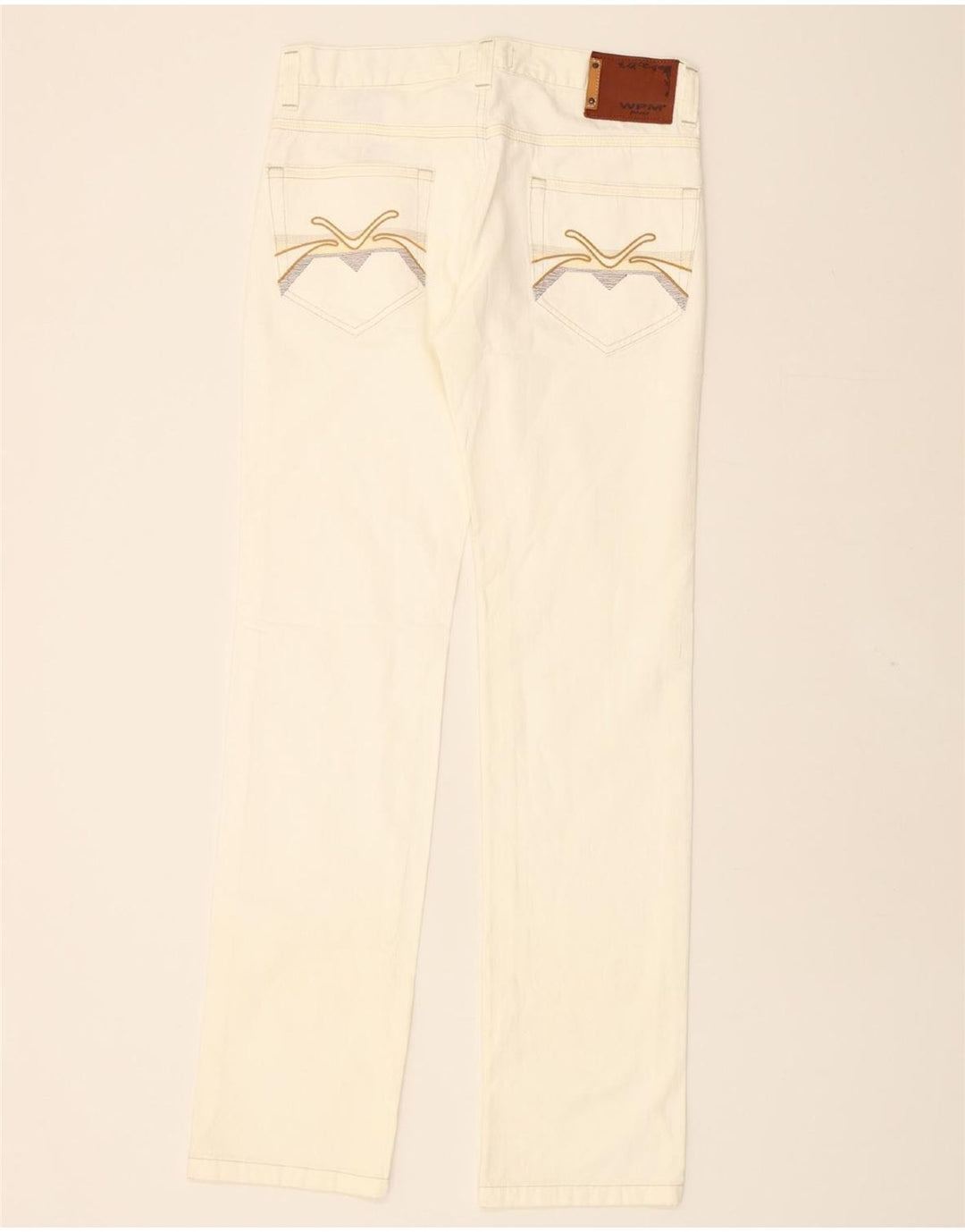 WPM Mens Slim Jeans W30 L32 Beige Cotton Vintage WPM and Second-Hand WPM from Messina Hembry 