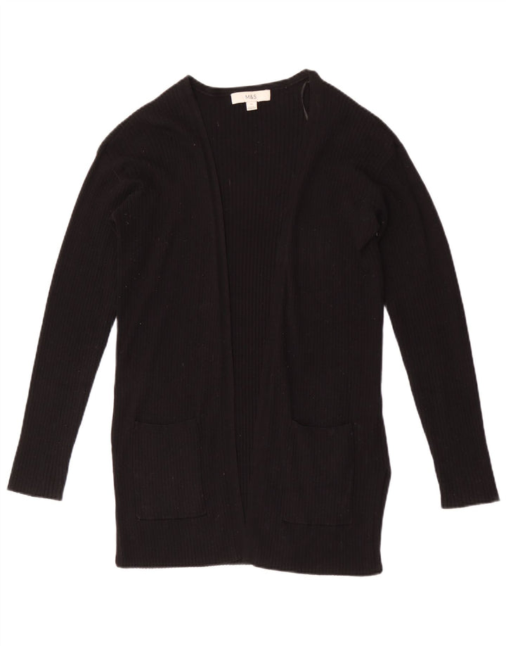 Suéter cardigã aberto grande Marks & Spencer Reino Unido 6 XS preto