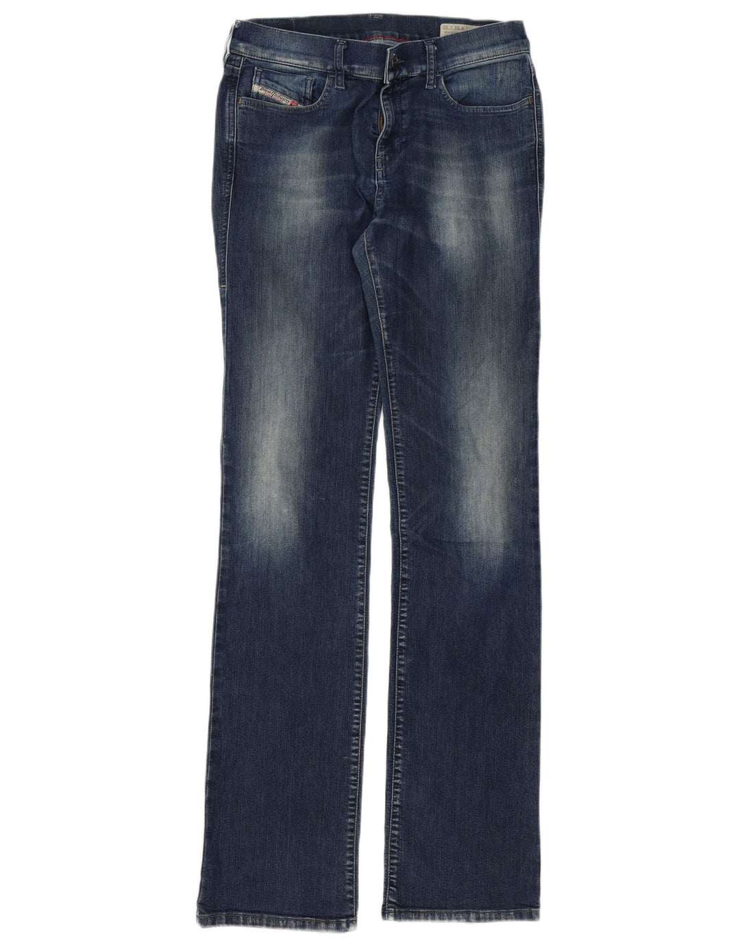 DIESEL Calça jeans feminina Bootzee regular slim bootcut W28 L35 algodão azul