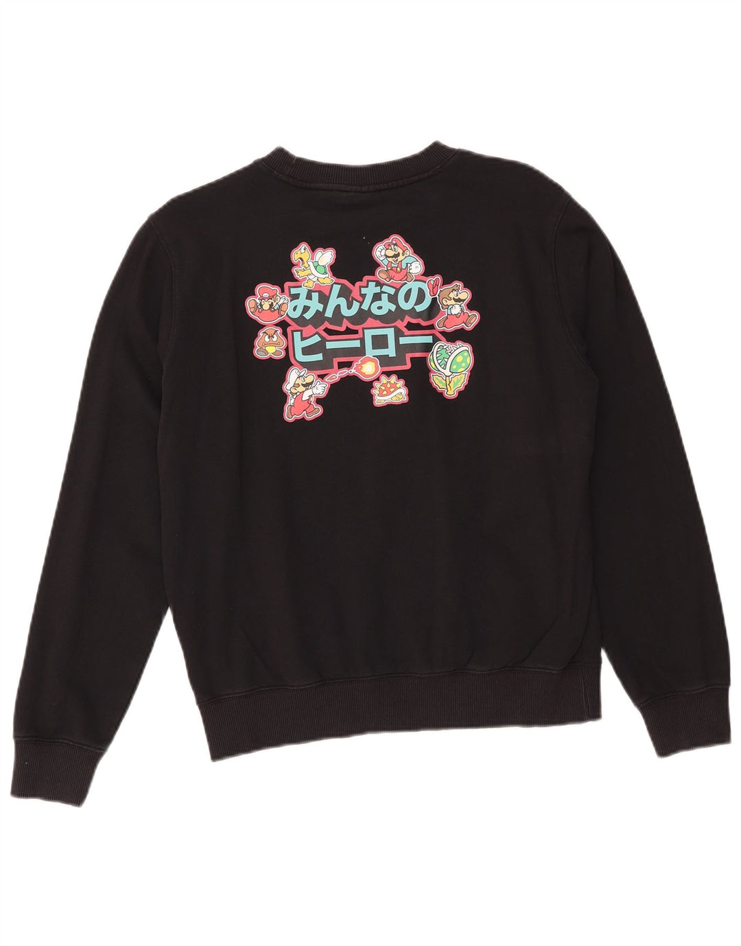 Champion feminino gráfico moletom jumper UK 14 médio preto