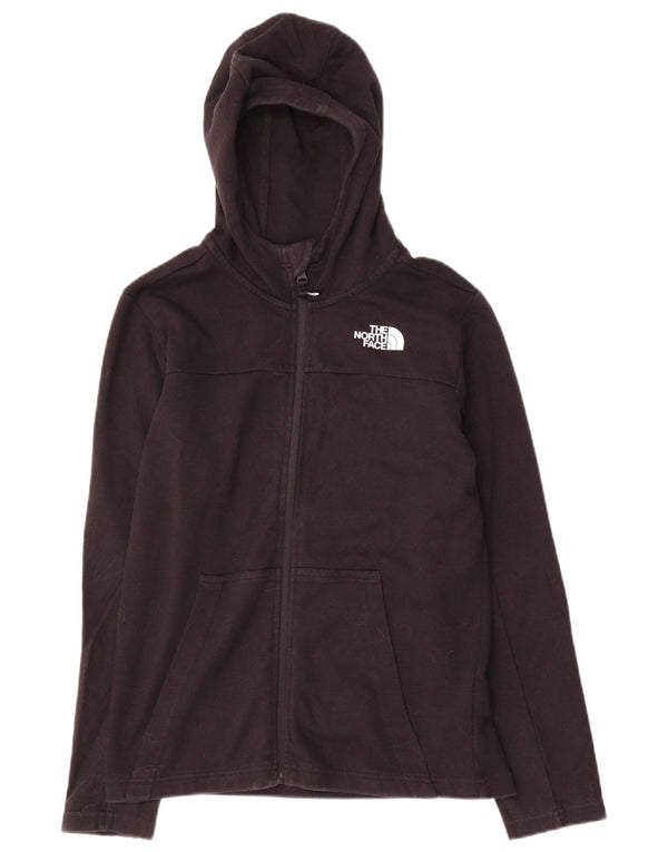 Suéter The North Face Boys Zip com capuz 11-12 anos grande algodão preto