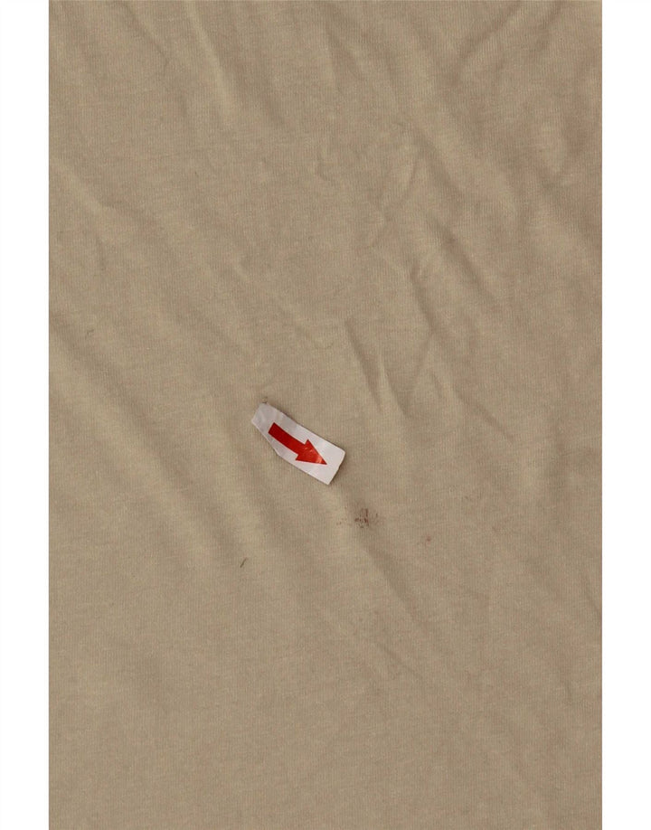 Camiseta feminina Ted Baker tamanho superior 4 grande algodão bege