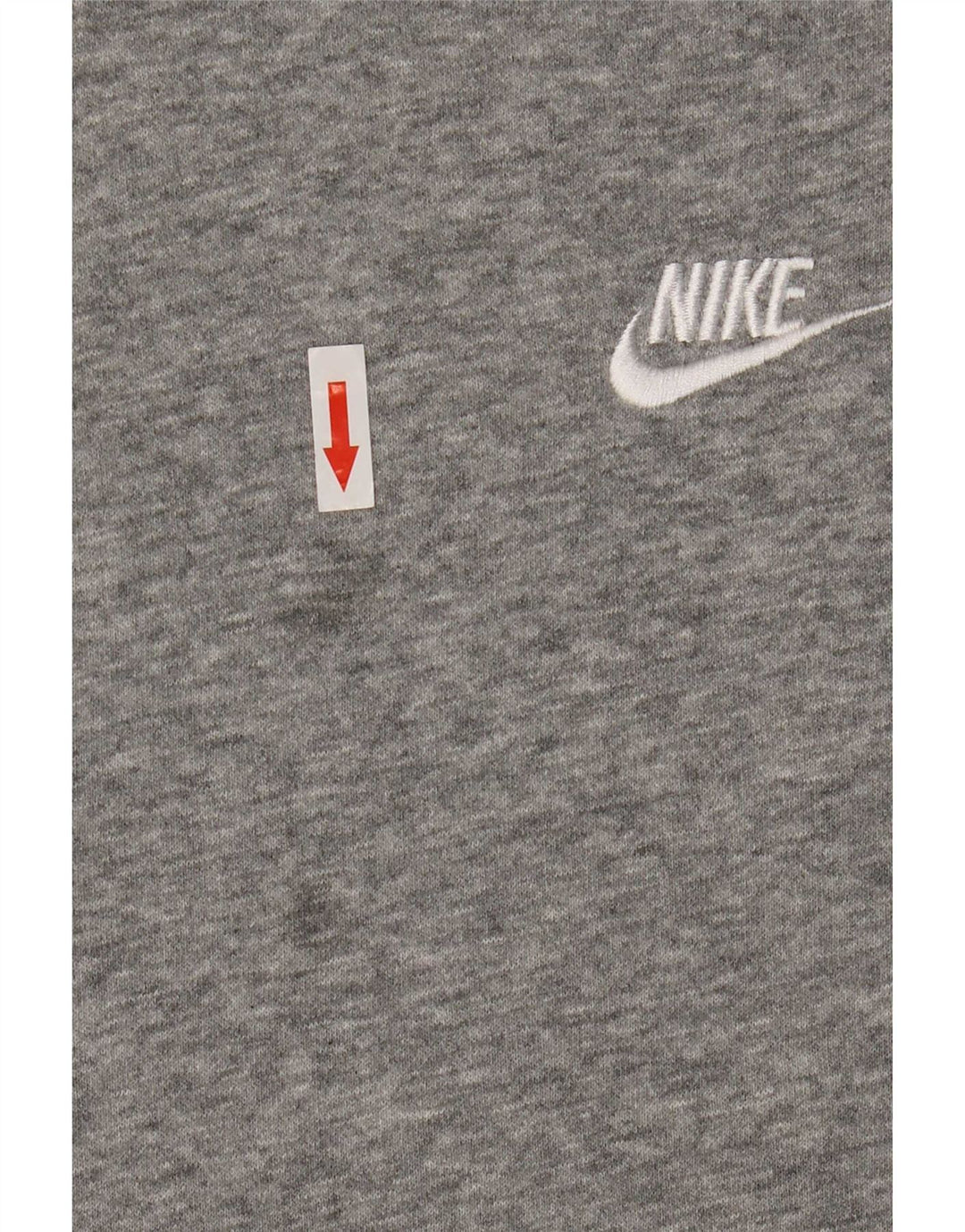 Jumper com capuz masculino Nike grande algodão manchado cinza