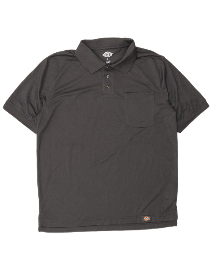 Camisa polo masculina DICKIES grande poliéster cinza