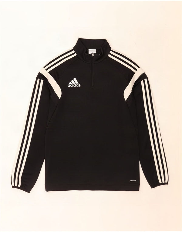 Adidas meninos Climacool moletom jumper 13-14 anos XL preto colorblock