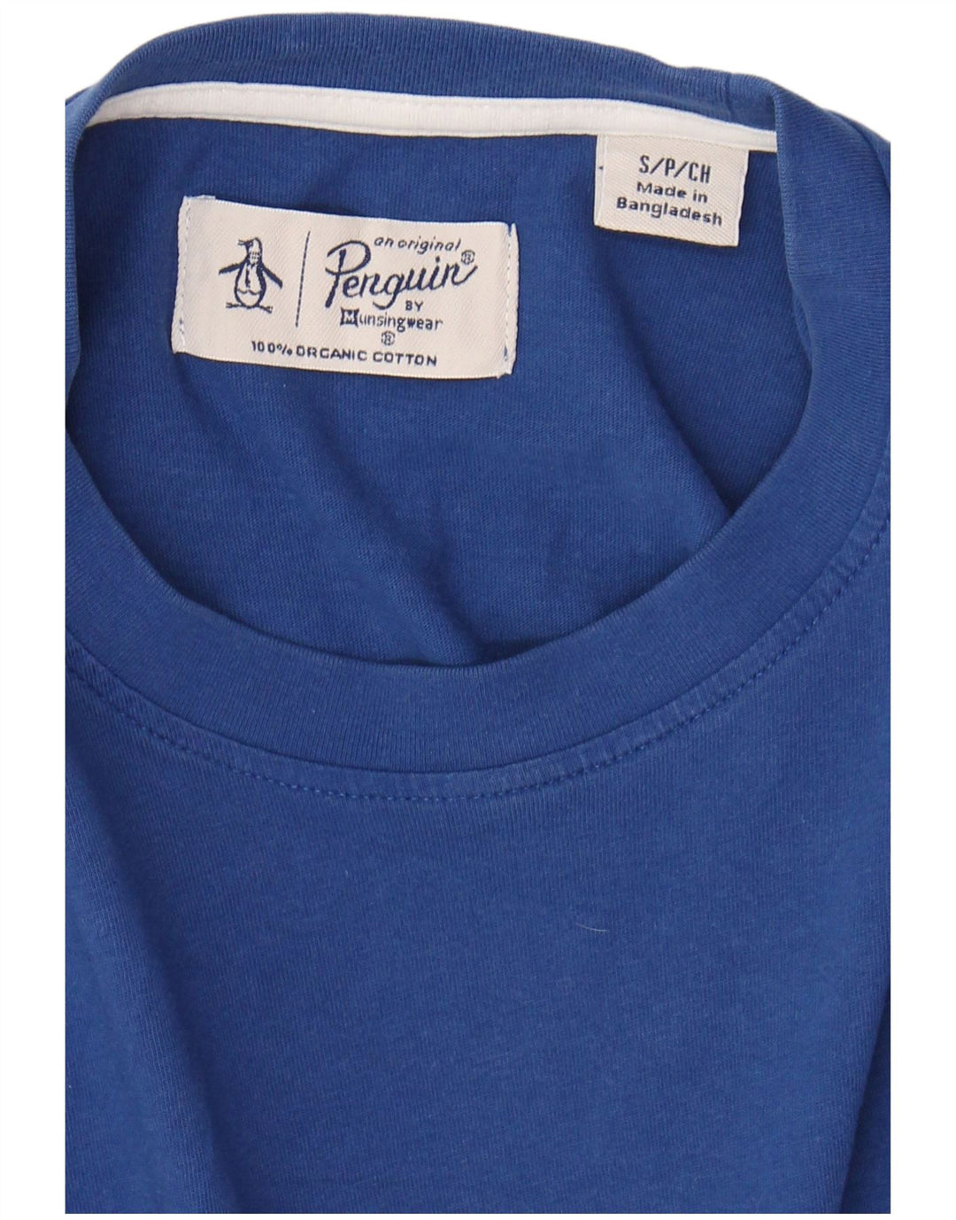 Camiseta masculina PENGUIN top pequeno algodão azul