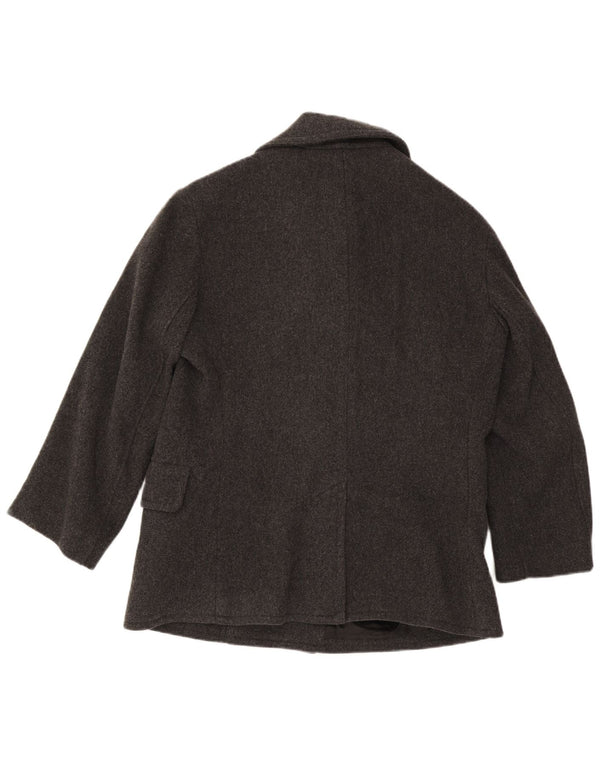Casaco masculino Polo Ralph Lauren Pea UK 40 grande lã cinza