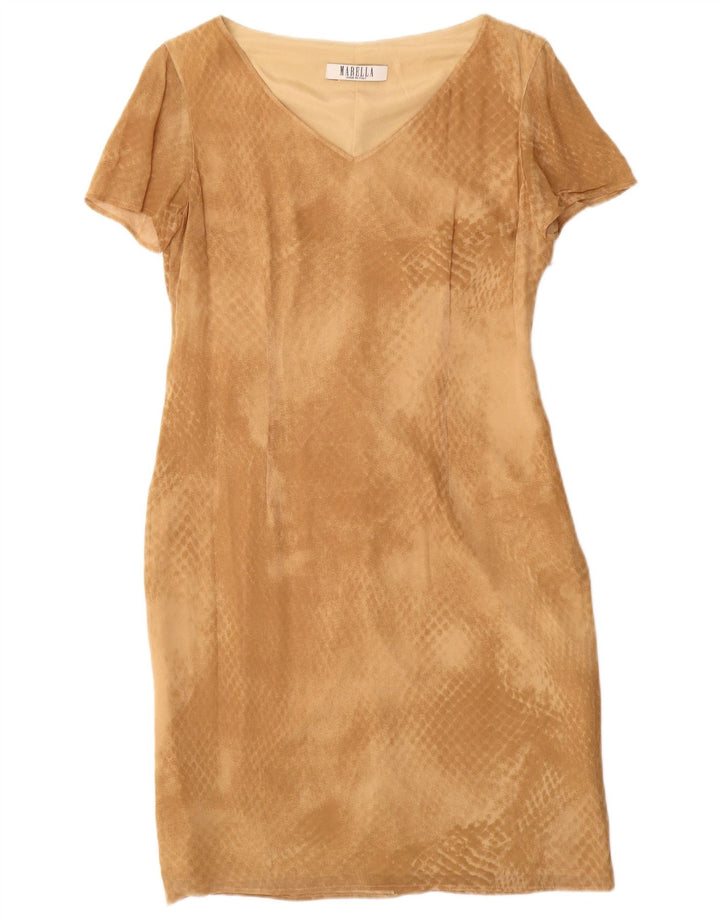 Conjunto feminino Marella de 2 peças IT 42 Viscose com estampa animal bege médio