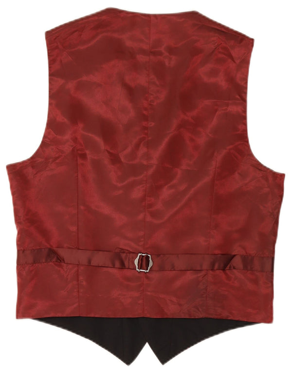 Colete masculino Marks & Spencer pequeno preto colorblock lã