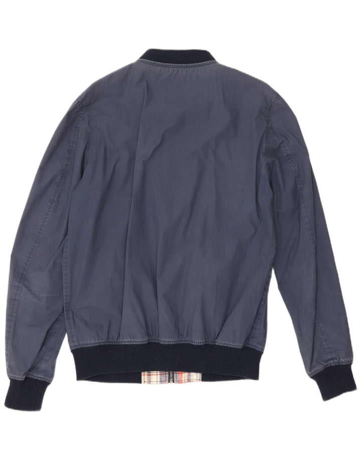 Tommy Hilfiger Mens Bomber Jacket UK 38 Médio Azul Marinho Colourblock