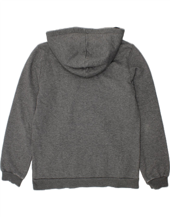 PUMA Boys Graphic Hoodie Jumper 13-14 Years Grey Cotton Vintage Puma and Second-Hand Puma from Messina Hembry 