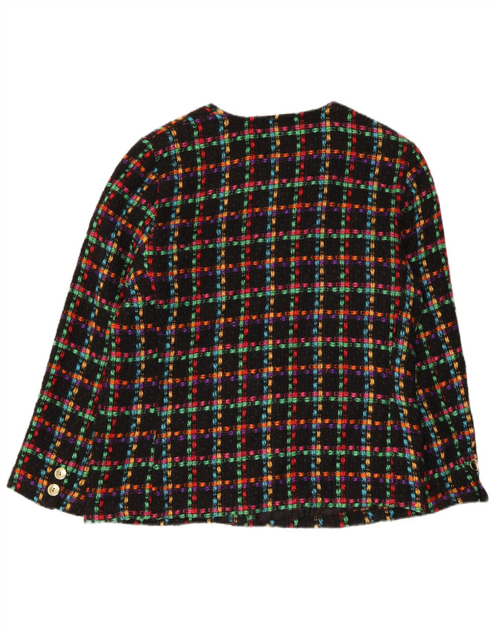 Conjunto de saia feminina de 2 peças NADIA Reino Unido 14 médio W28 xadrez multicolorido