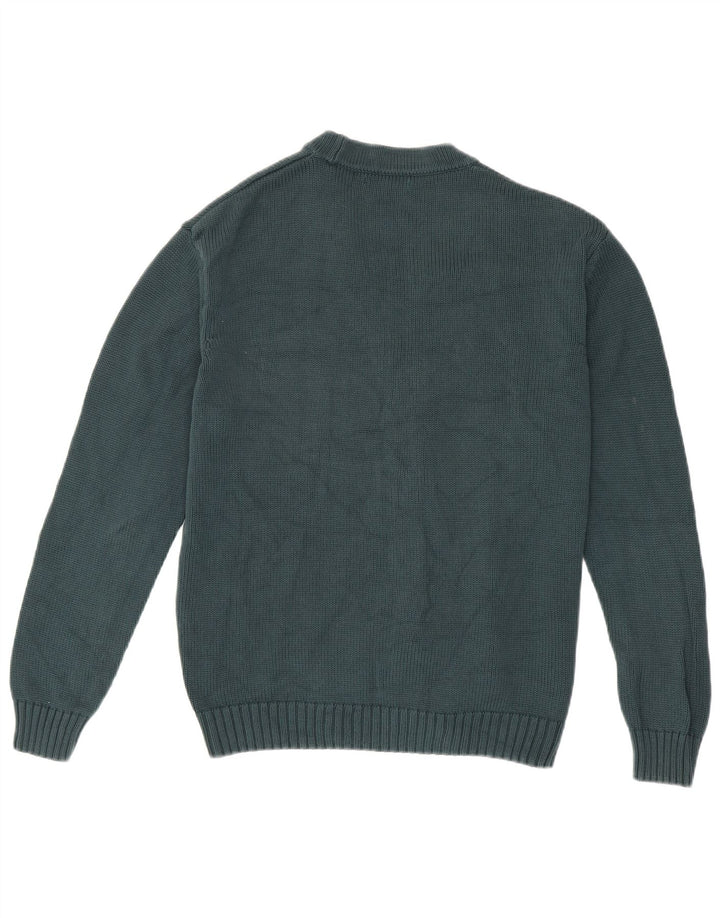 Suéter cardigã masculino Zara verde médio