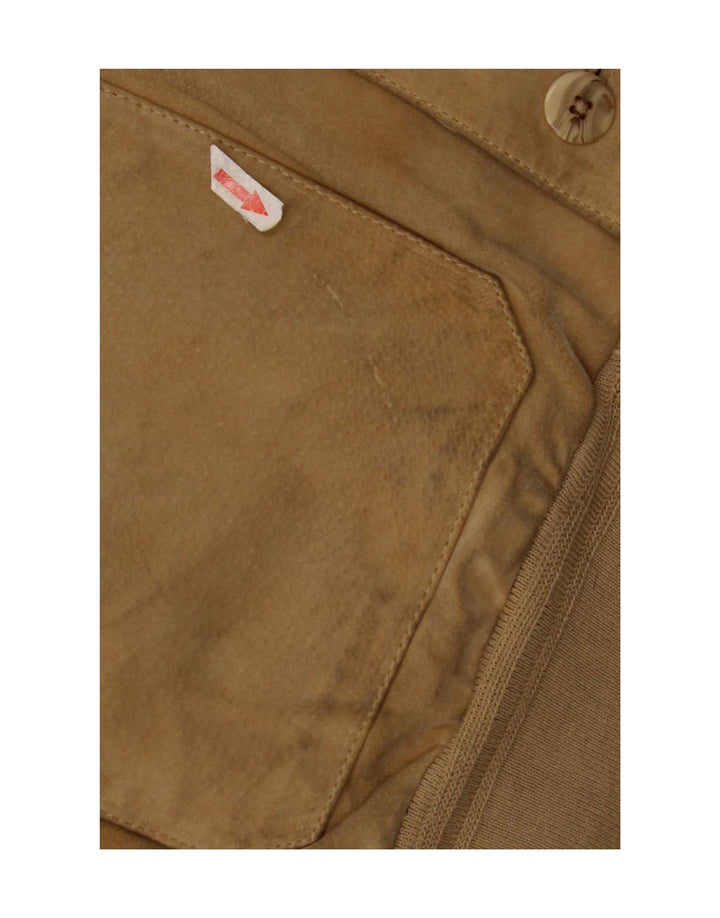 Jaqueta bomber masculina de camurça Conbipel IT 56 2XL couro bege