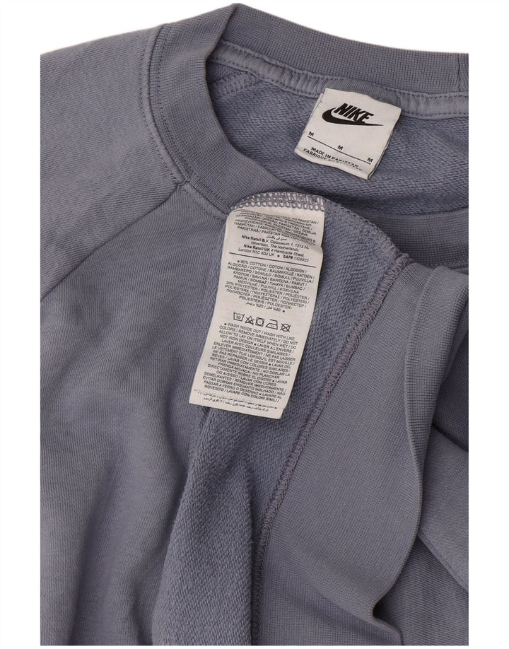 Moletom feminino Nike Jumper UK 14 médio azul algodão