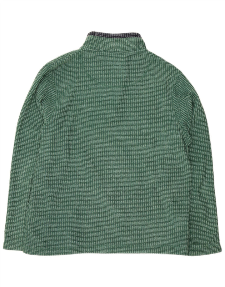 Weird Fish Mens Zip Neck Fleece Jumper XL Verde Poliéster