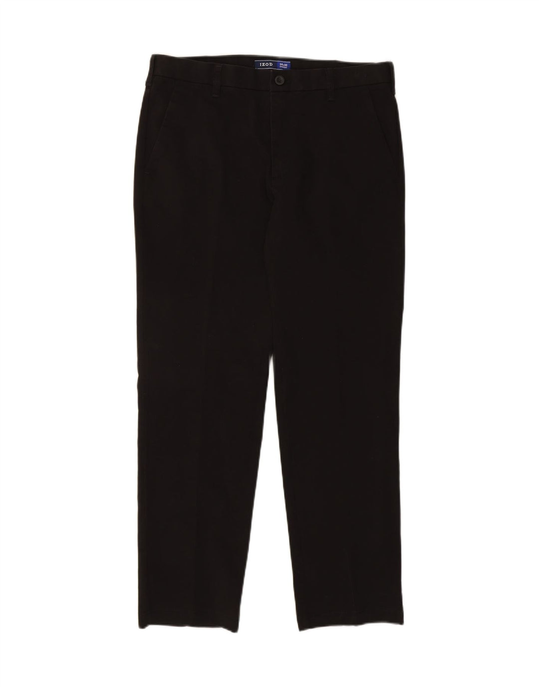 IZOD Mens Straight Chino Trousers W34 L30 Black Cotton Vintage Izod and Second-Hand Izod from Messina Hembry 