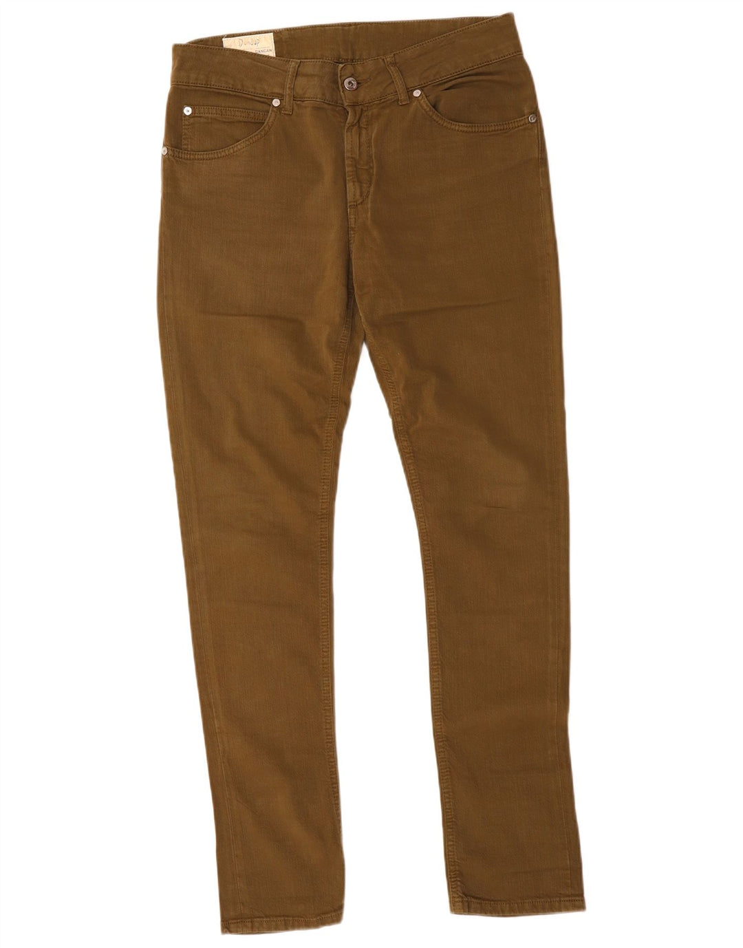 Jeans slim feminino vintage W32 L31 algodão marrom