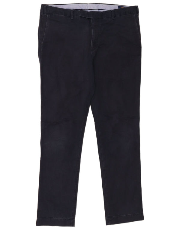 Calça Chino Masculina Slim Fit Polo Ralph Lauren W34 L32 Algodão Azul Marinho