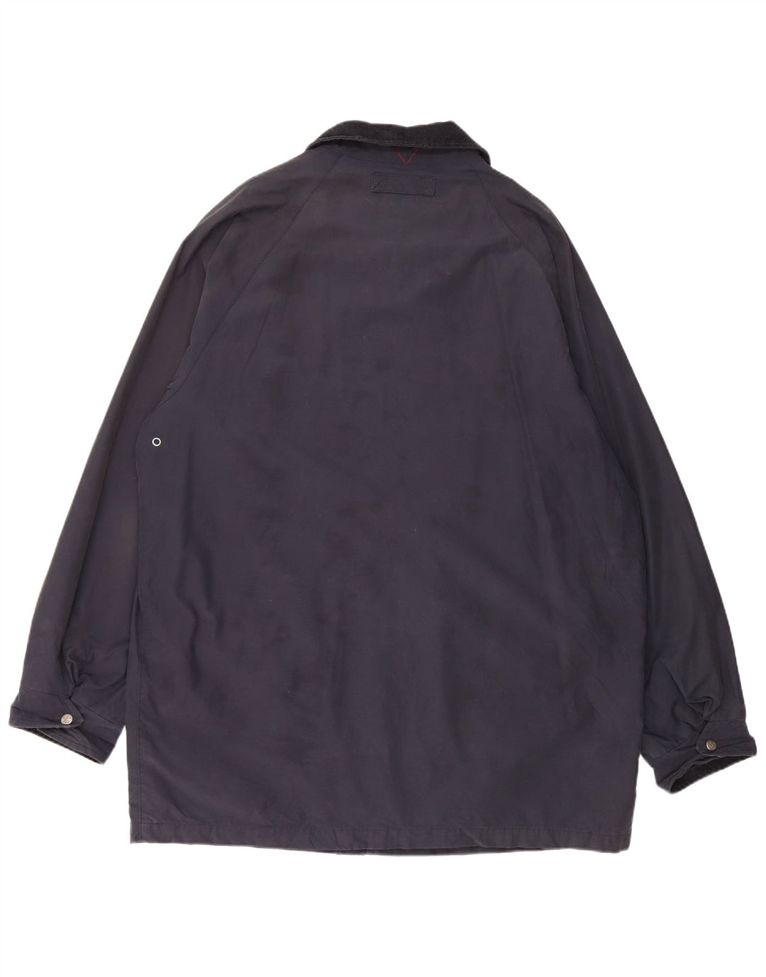 Jaqueta corta-vento masculina VINTAGE UK 44 2XL algodão azul marinho