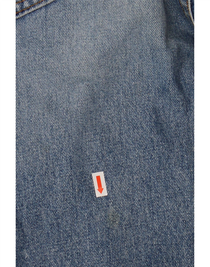 LEE Masculino Kansas Straight Jeans W36 L32 Azul Algodão