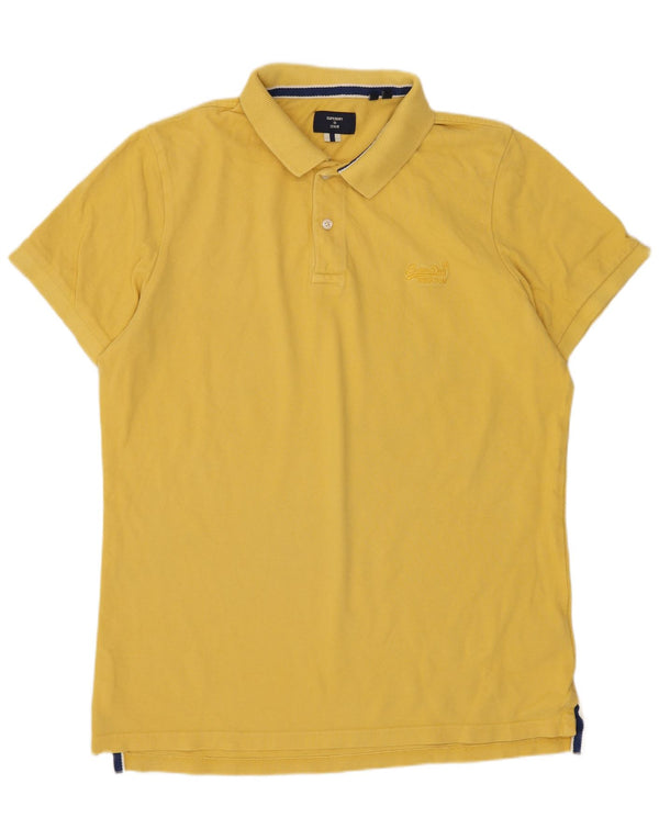 Camisa polo masculina Superdry XL algodão amarelo