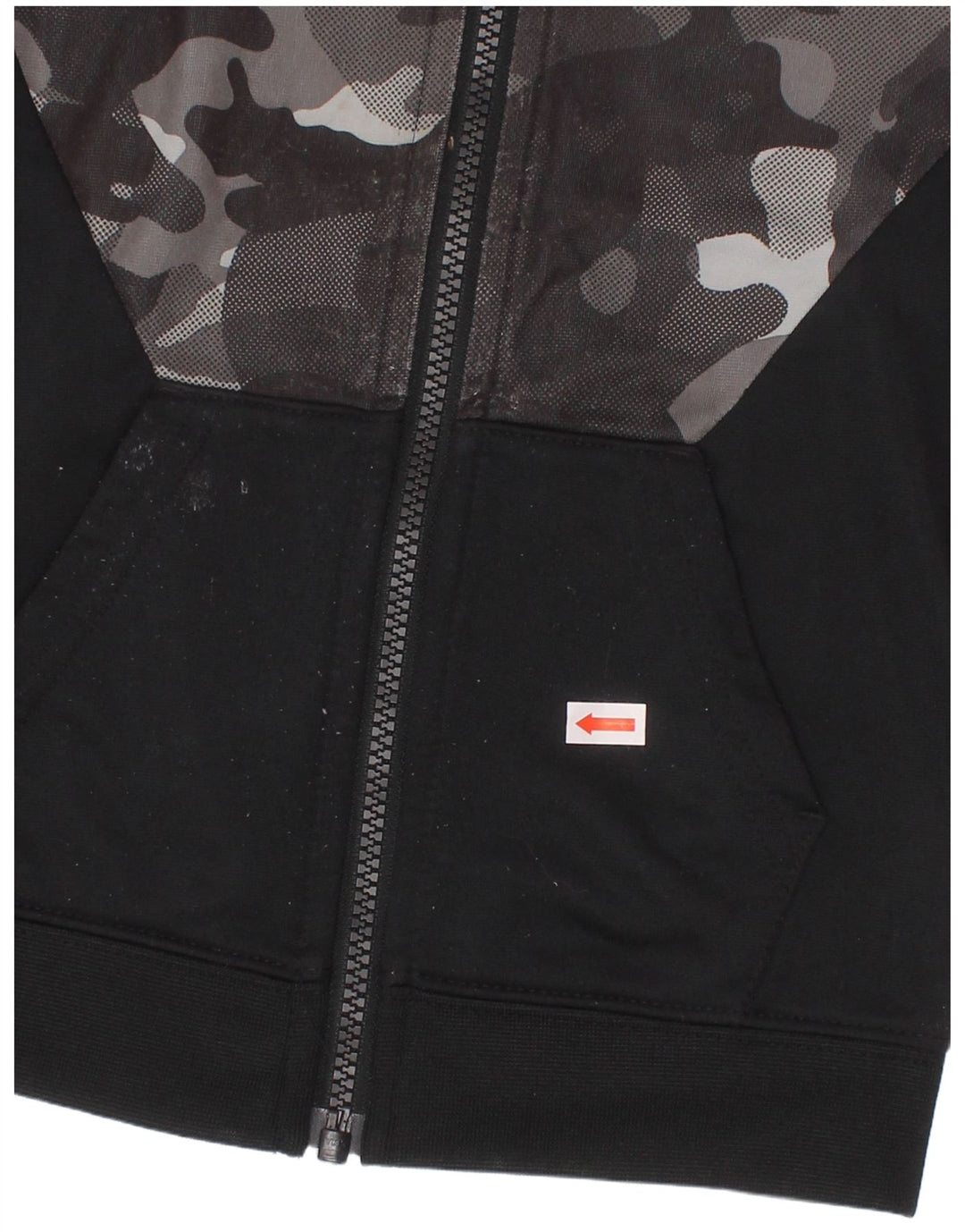 NIKE Meninos Treino Top Jaqueta 3-4 Anos Preto Camuflagem Poliéster