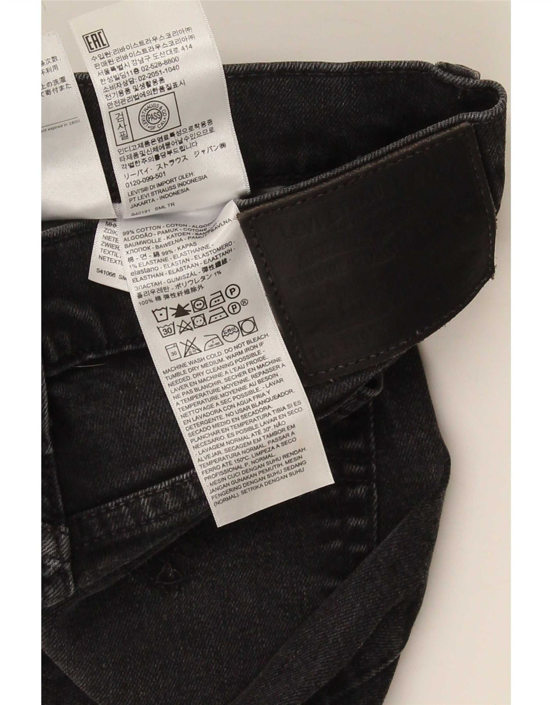 Levi's Masculino 519 Skinny Jeans W32 L34 Cinza Algodão