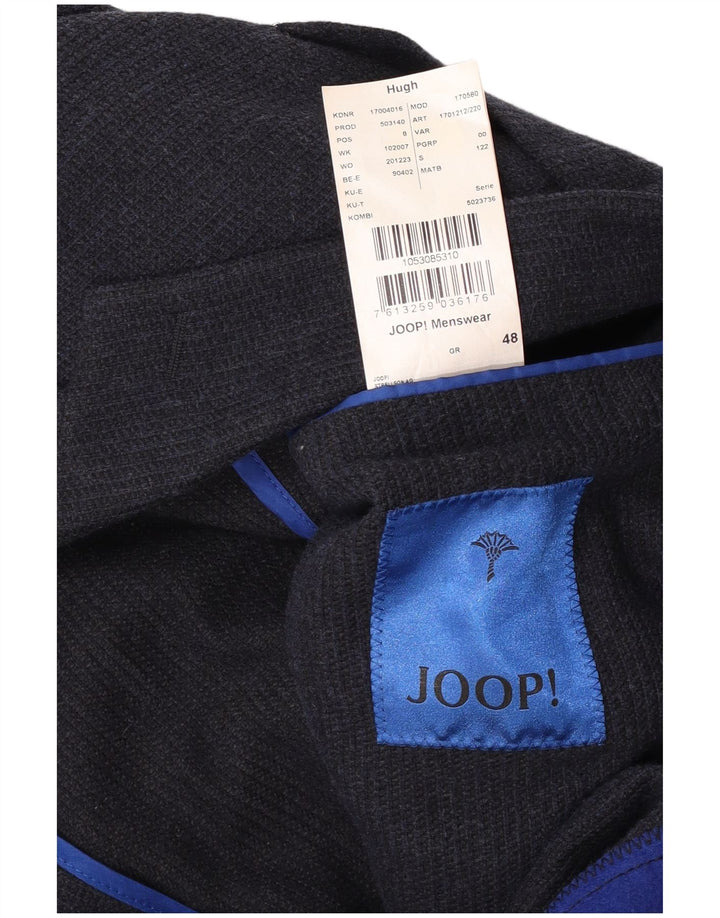 Jaqueta blazer masculina Joop com 2 botões IT 48 algodão azul marinho médio