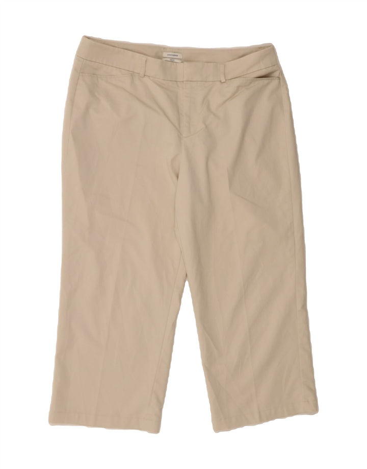 DOCKERS Womens Straight Capri Trousers US 16 2XL W36 L22 Beige Cotton Vintage Dockers and Second-Hand Dockers from Messina Hembry 