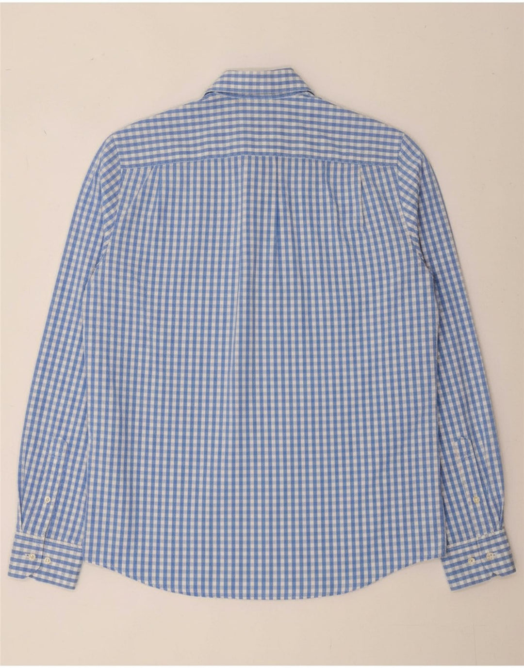 Camisa masculina TOMMY HILFIGER pequena algodão guingão azul
